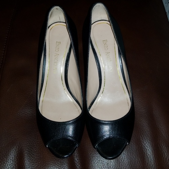 Enzo Angiolini Shoes - Enzo Angiolini...leather peep toe heels size 5m
